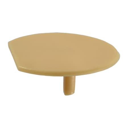 Midwest Fastener Screw Cap, 24 mm Dia, Wheat, Plastic 15 PK 38625